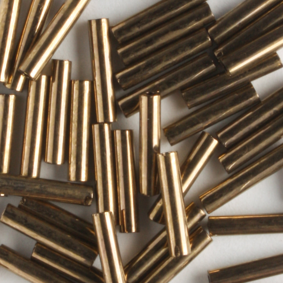 9mm Bugle Opaque Dark Gold - 7 grams