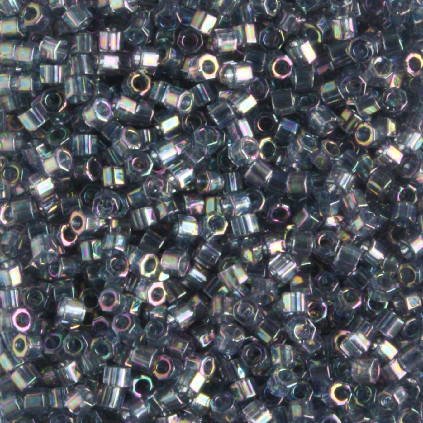 DBH0111 Transparent Rainbow Luster Light Grey