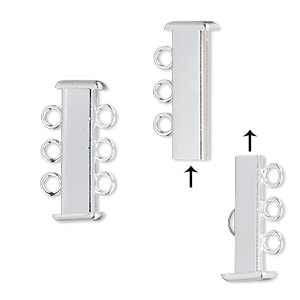 3 Strand Slide Clasp Silver