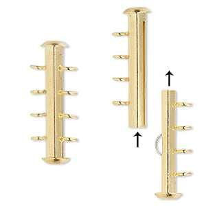 4 Strand Slide Clasp Gold