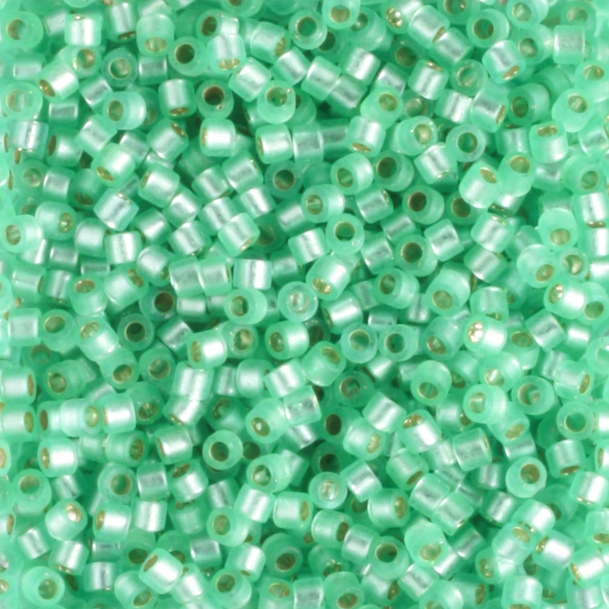 DB0691 Silver Lined Frosted Mint Green