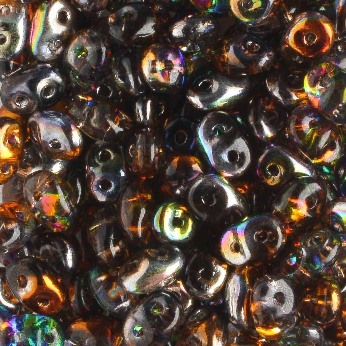 Superduo Crystal Magic Orange Grey - 10 grams