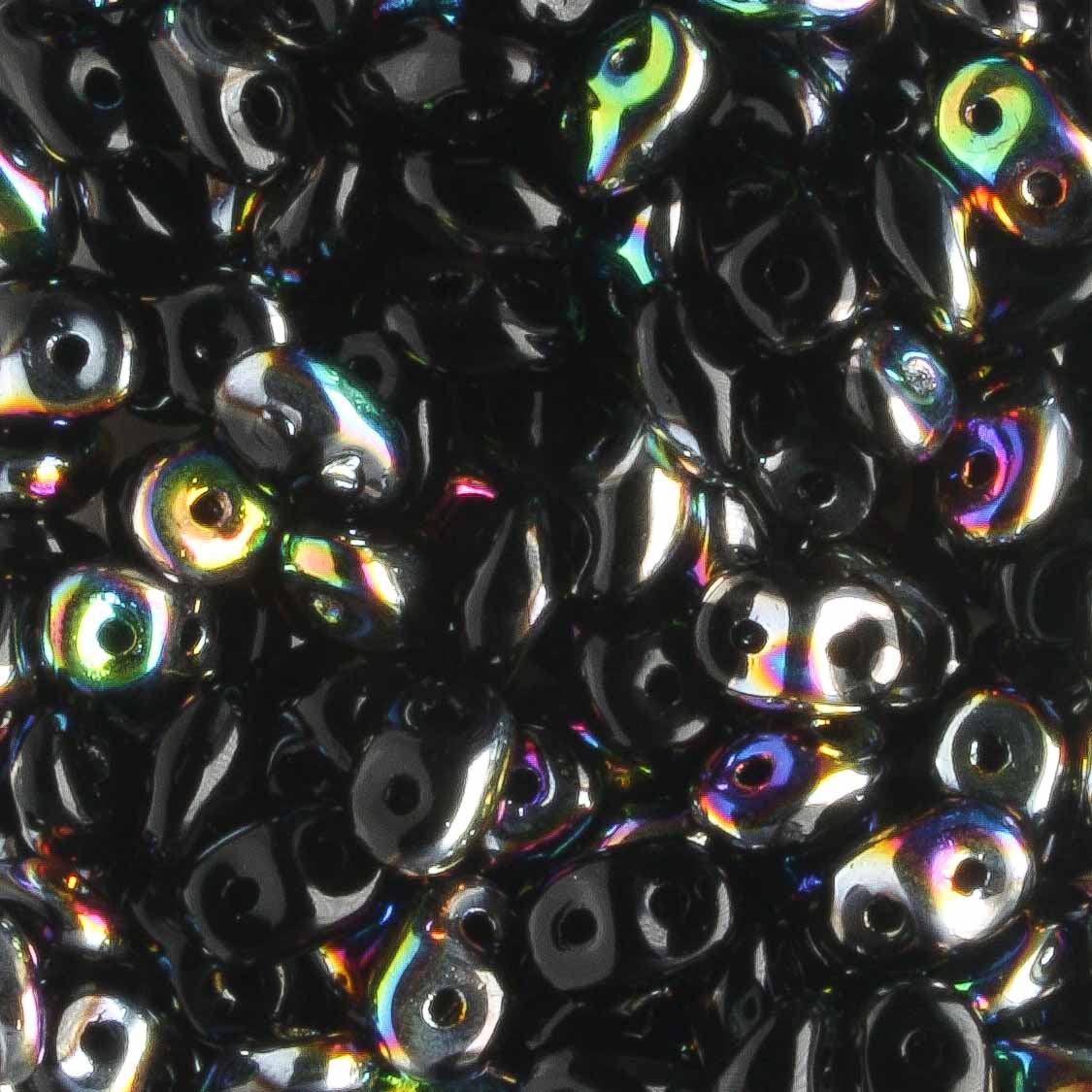 Superduo Jet Vitrail - 10 grams