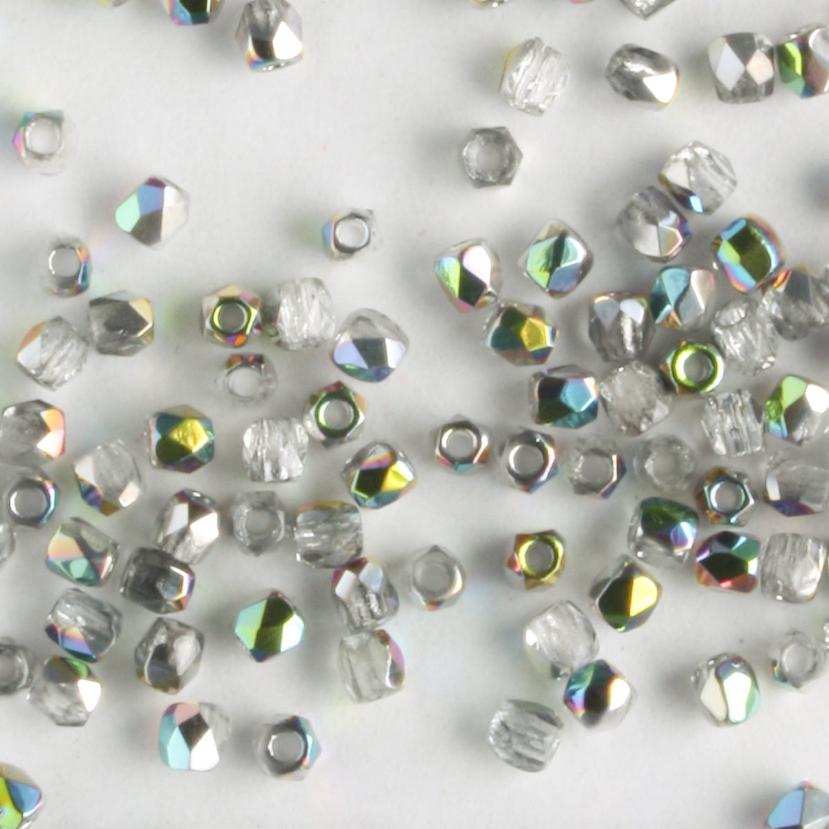 True 2mm Round Fire Polish Crystal Vitrail - 100 beads