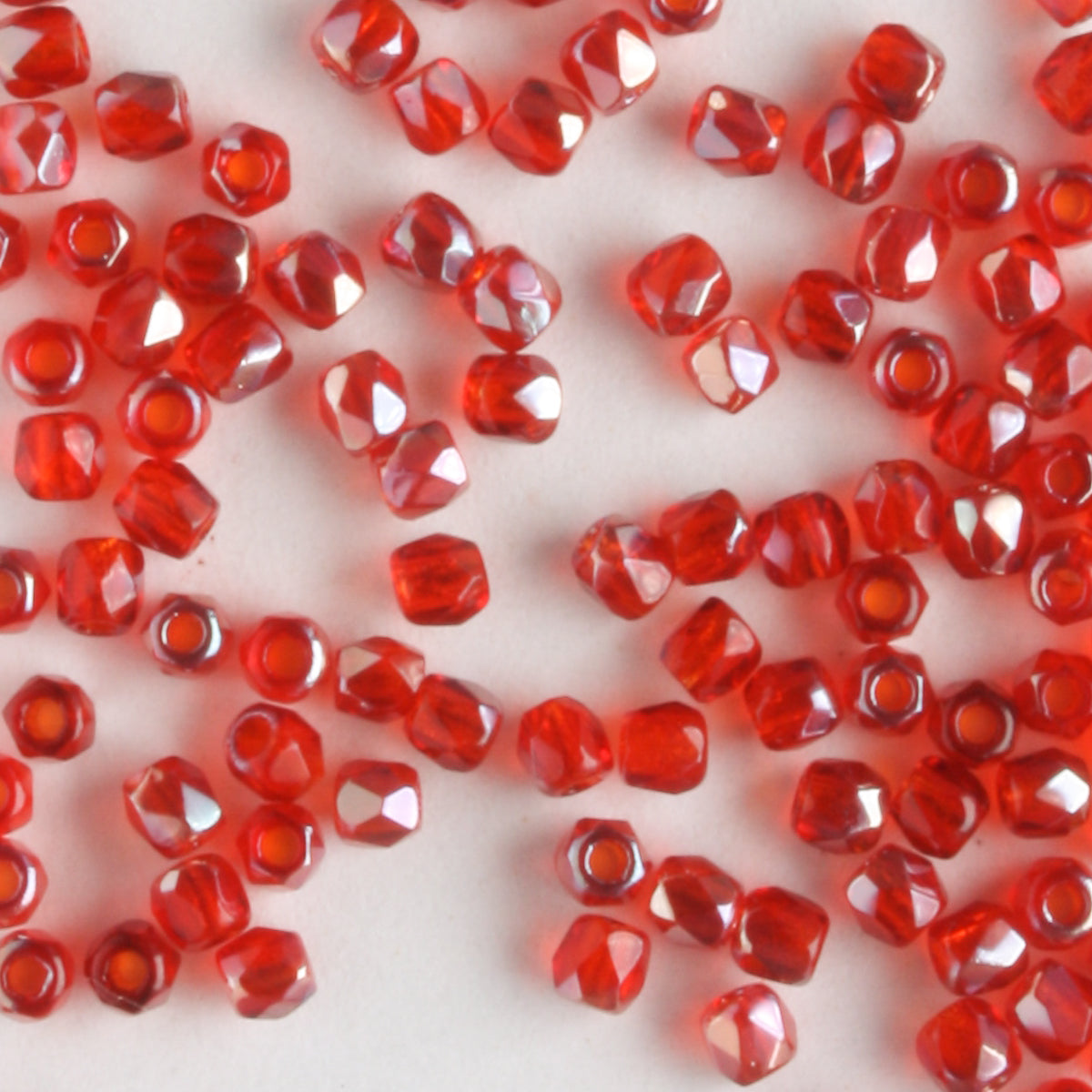 True 2mm Round Fire Polish Siam Celsian - 100 beads
