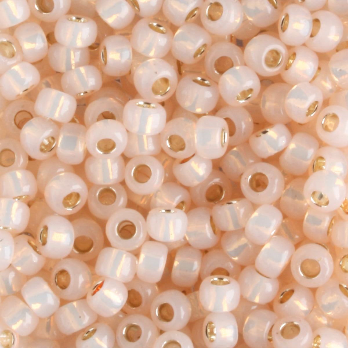 8/0 PermaFinish Silver Lined Milky Peachy Pink - 10 grams