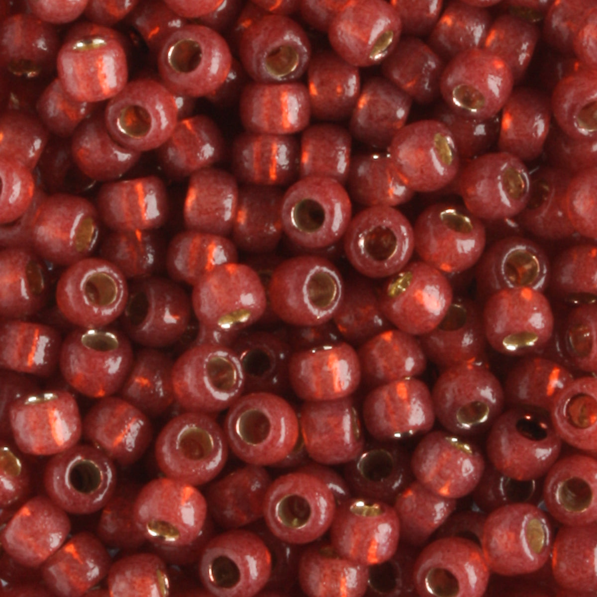 8/0 PermaFinish Silver Lined Milky Pomegranite - 10 grams