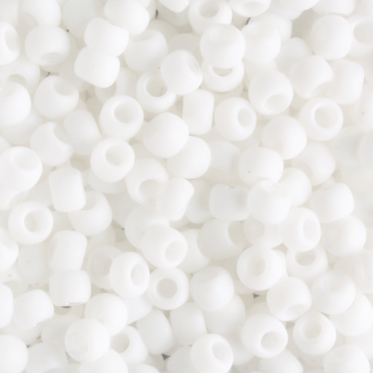 8/0 Matte Opaque Rainbow White - 10 grams