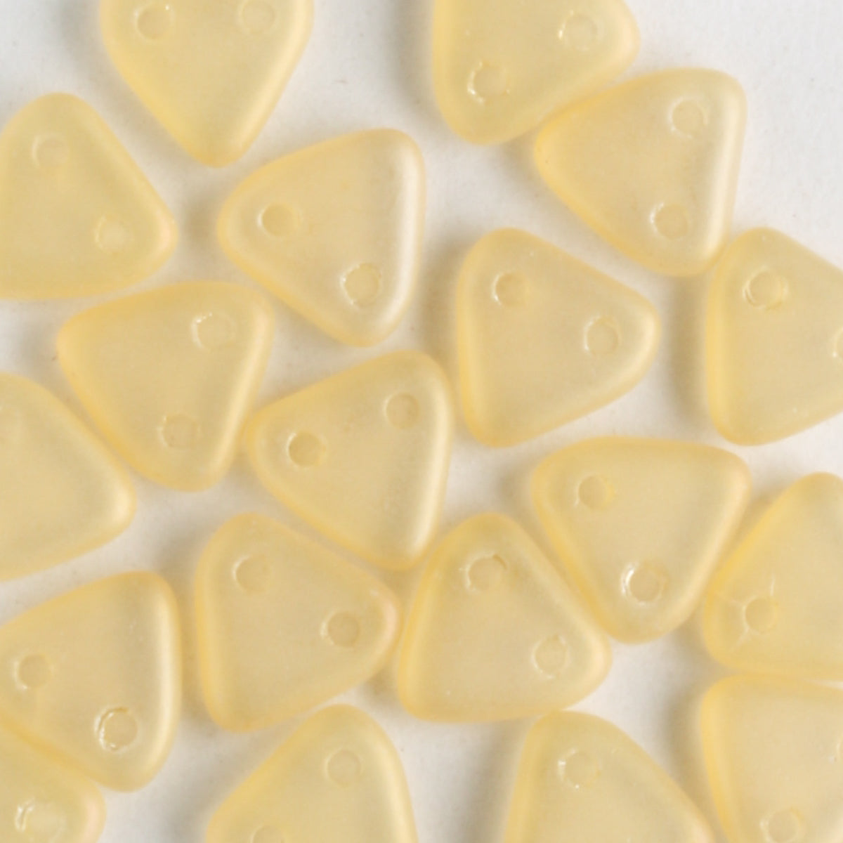 2 Hole Triangle Matte Iris Topaz - 10 grams