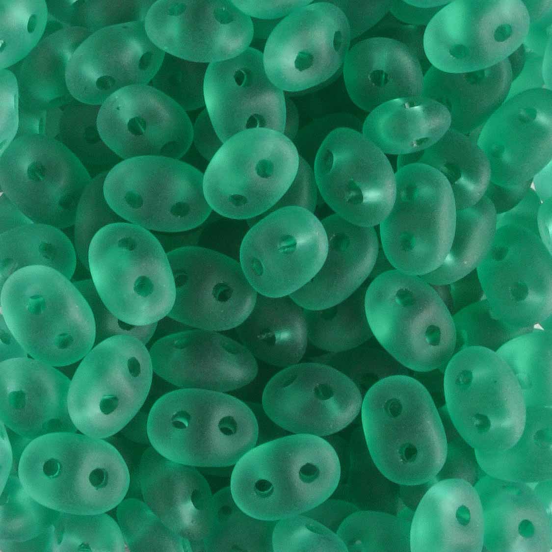 Superduo Matte Emerald - 10 grams