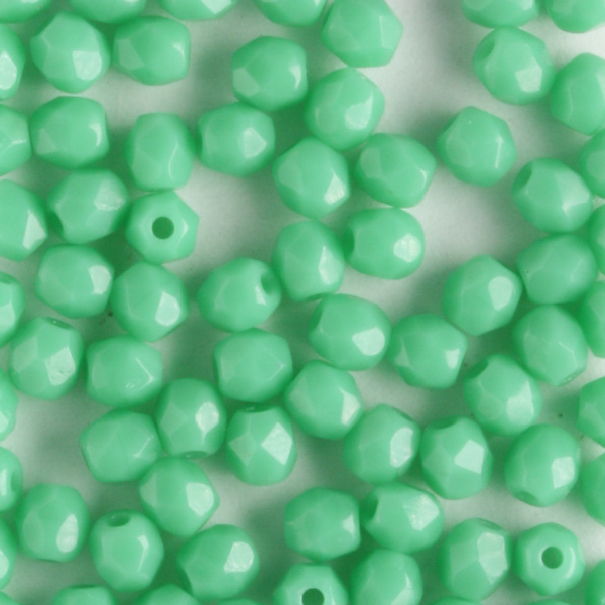 3mm Round Fire Polish Green Turquoise