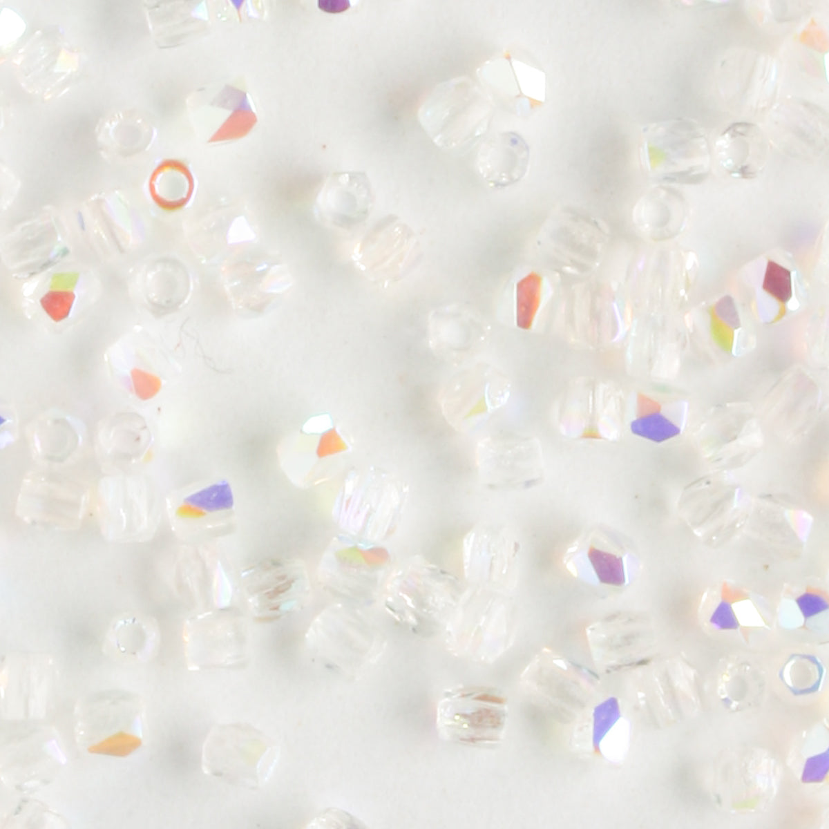 True 2mm Round Fire Polish Crystal AB - 100 beads