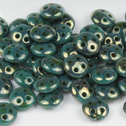 QuadraLentil Turquoise Bronze Picasso - 10 grams
