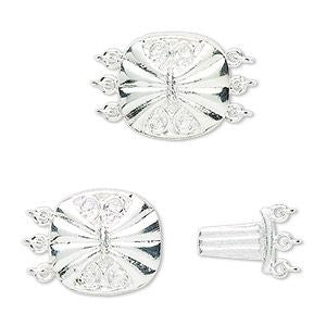 3 Strand Clasp Silver