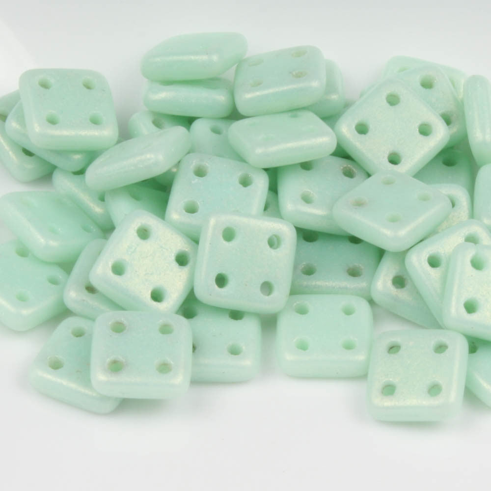 QuadraTile Suede Gold Opaque Turquoise - 10 grams