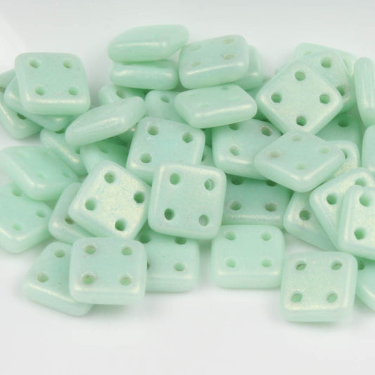 QuadraTile Suede Gold Opaque Turquoise - 10 grams