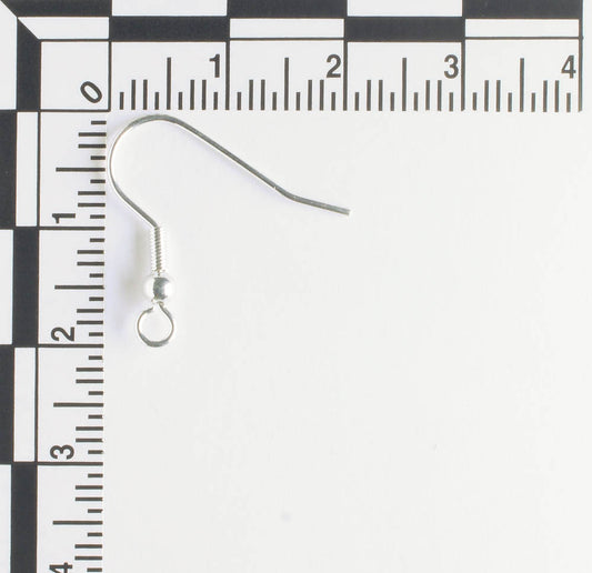 Earwire, Silver - 5 pairs
