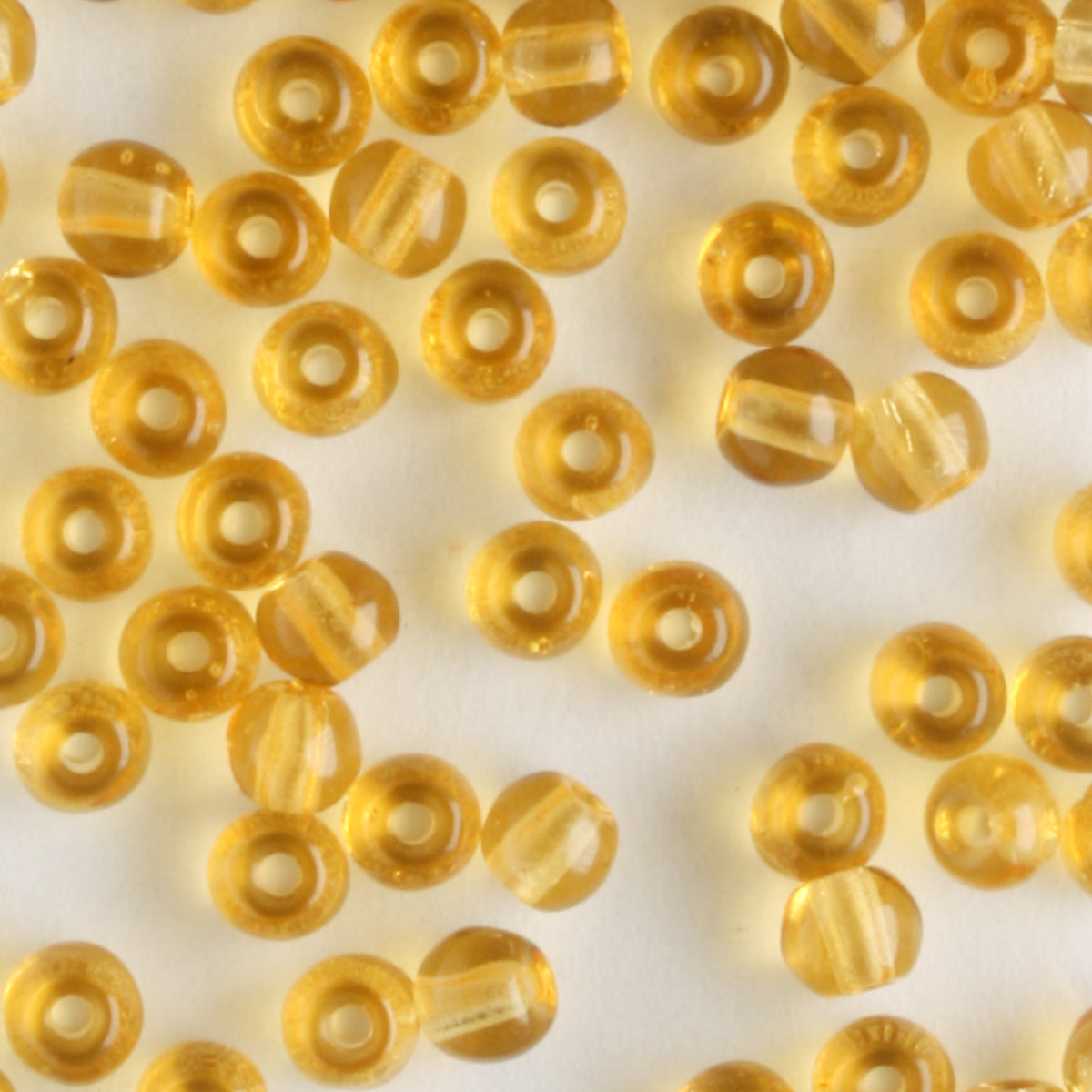 3mm Druk Amber - 100 beads