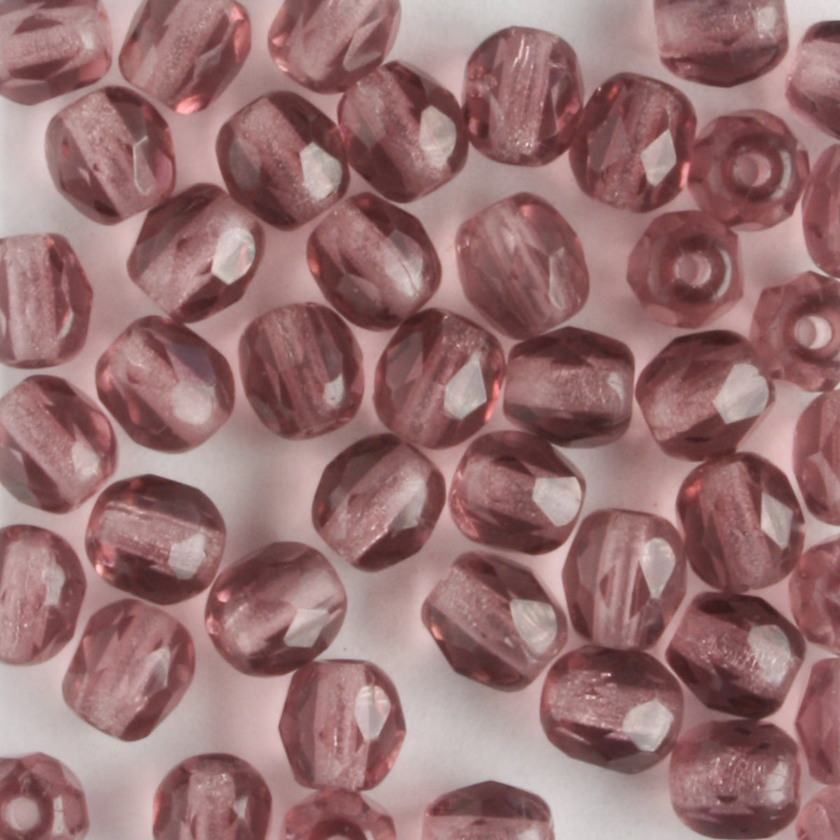4mm Round Fire Polish Purple