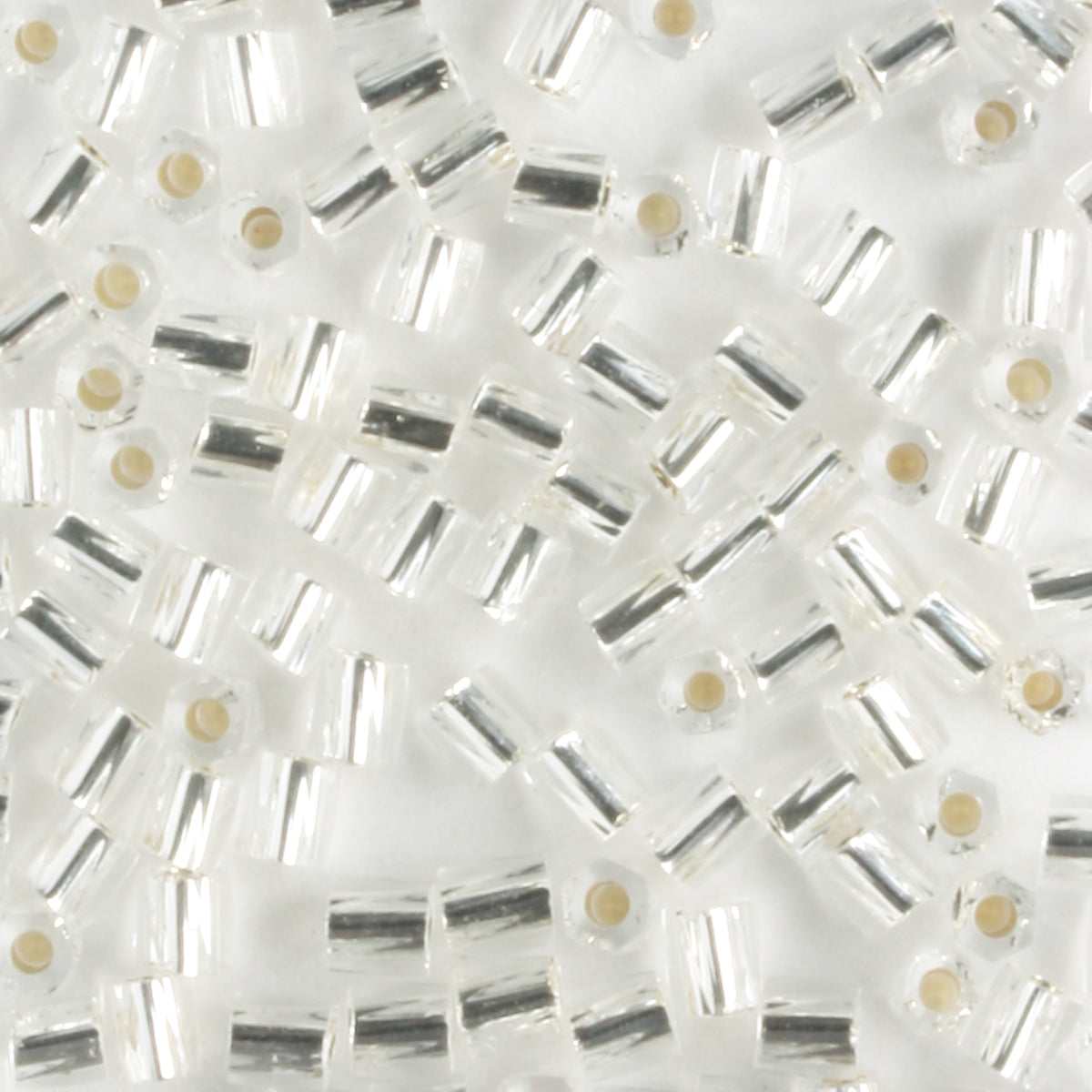 10/0 Hex Cut with a Twist Silver Lined Crystal - 10 grams