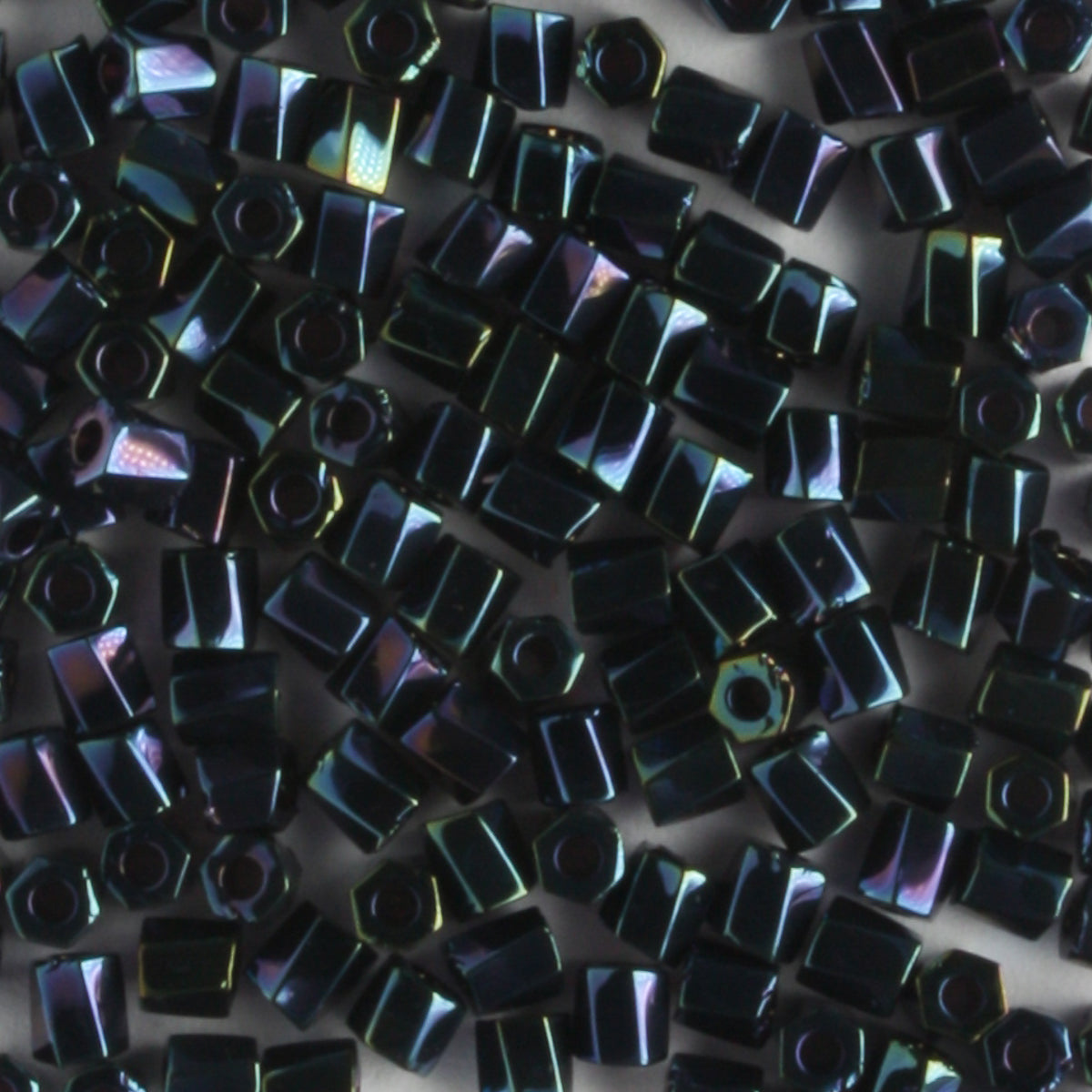 10/0 Hex Cut with a Twist Metallic Rainbow Midnight Blue - 10 grams