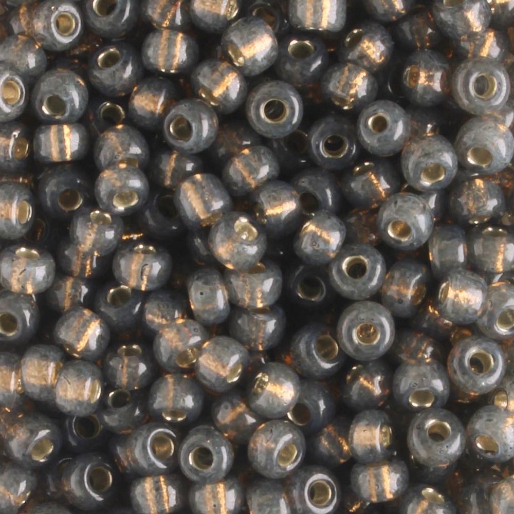 8-0650 Silver Lined Dyed Gray Alabaster