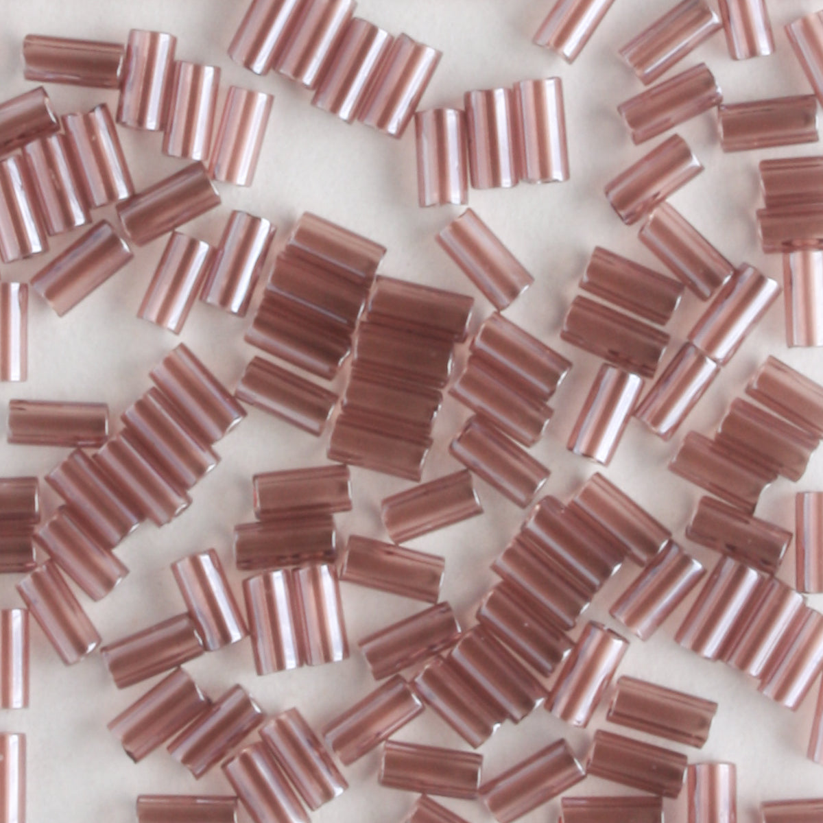 3mm Bugle Transparent Grape - 7 grams