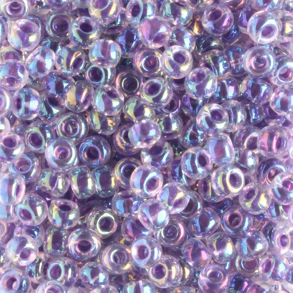 8-0274 Amethyst Lined Crystal AB - 10 grams
