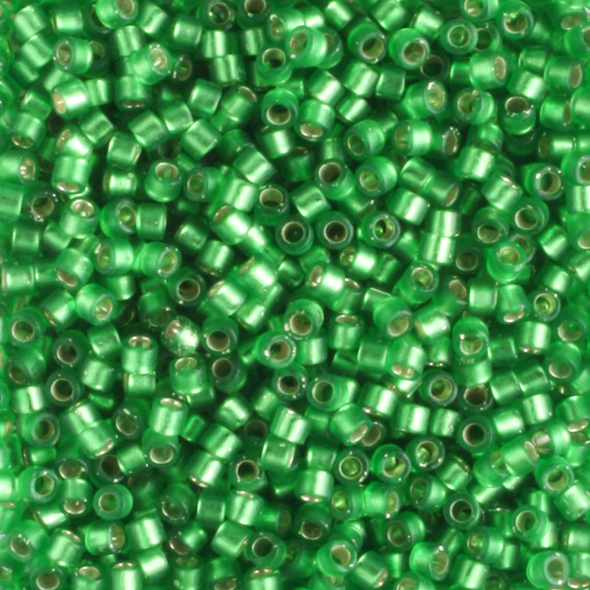 DB0688 Silver Lined Frosted Medium Green