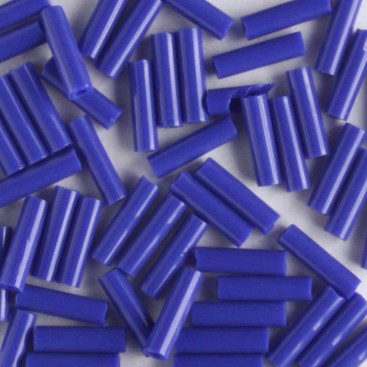 6mm Bugle Opaque Cobalt Blue - 7 grams