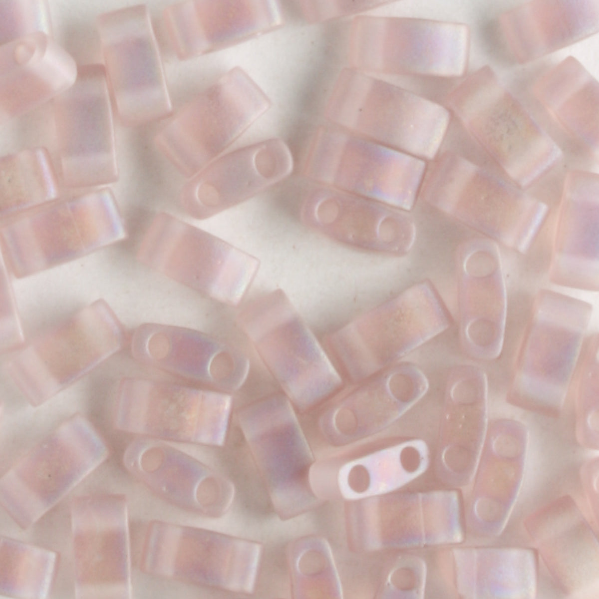 Half Tila Transparent Matte Rainbow Amethyst - 5 grams