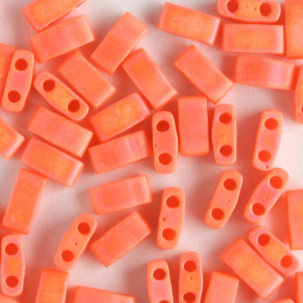 Half Tila Opaque Matte Rainbow Dark Orange