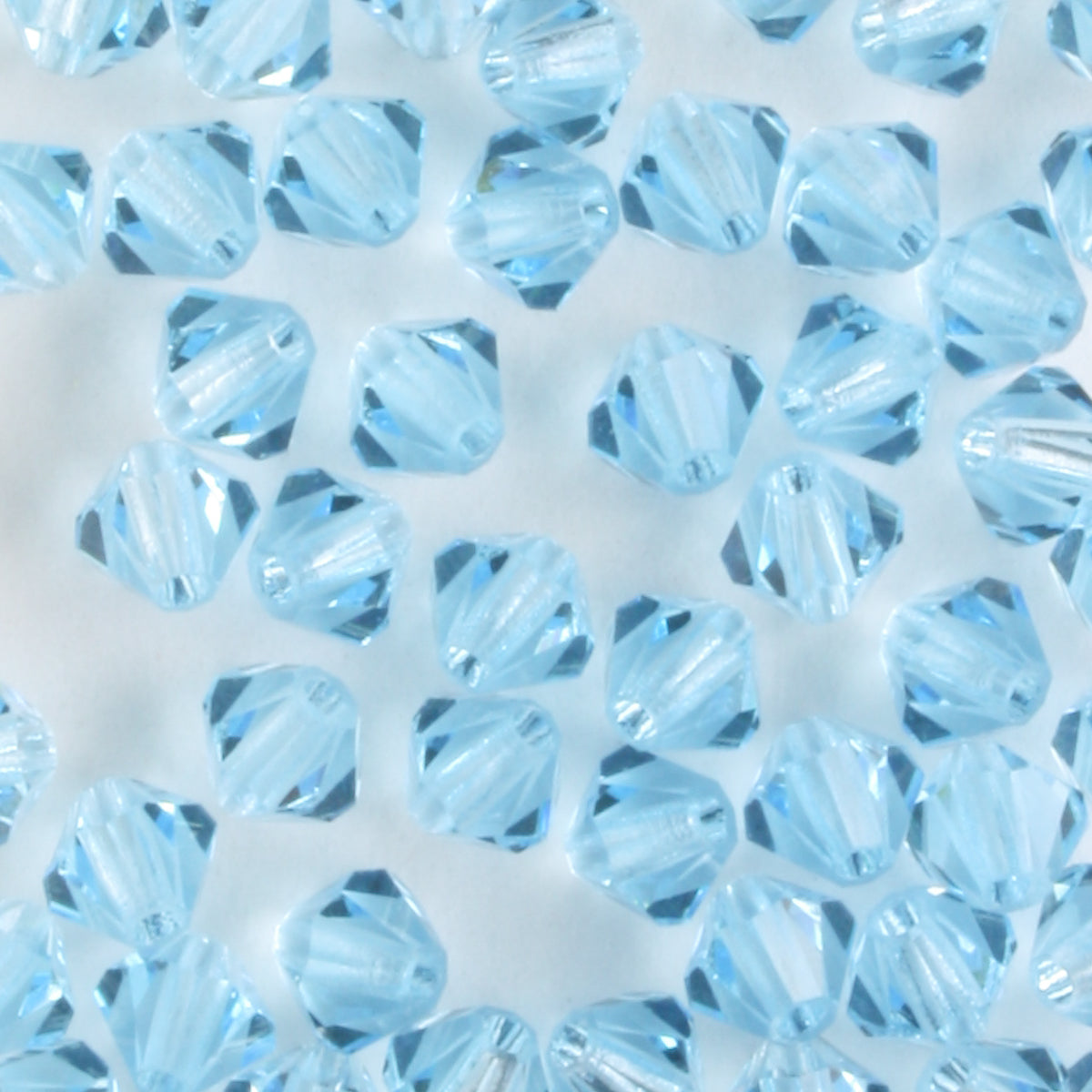 4mm Bicone Aqua - 48 beads