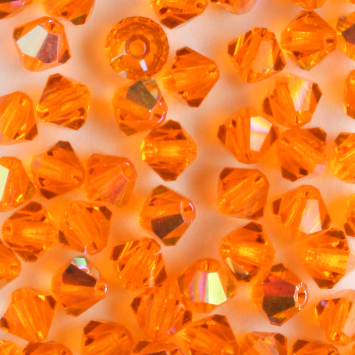 4mm Bicone Sun AB - 48 beads