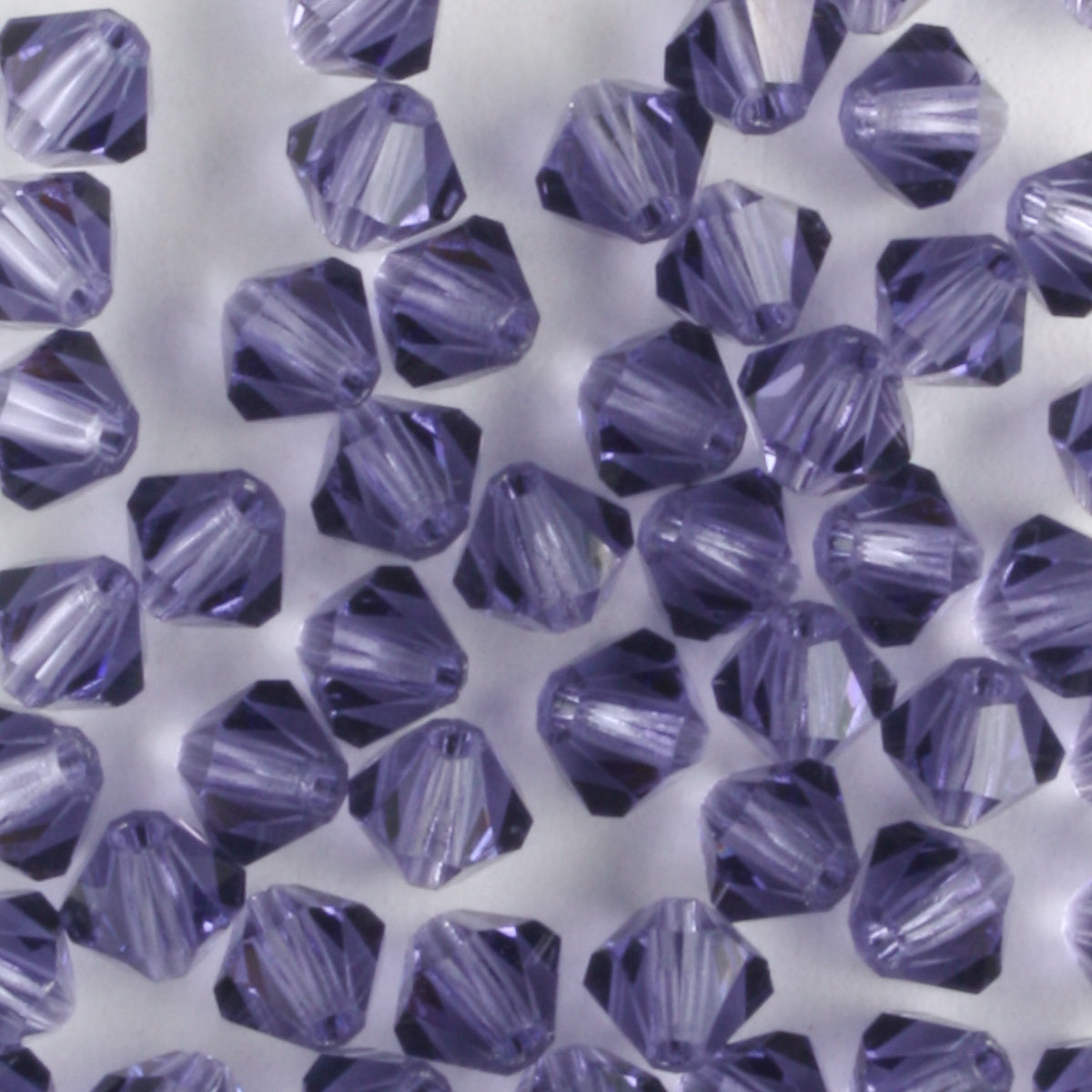 4mm Bicone Tanzanite - 48 beads