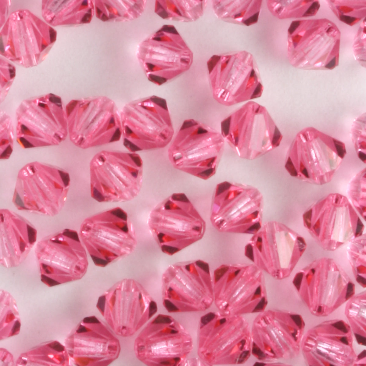 4mm Bicone Rose - 48 beads