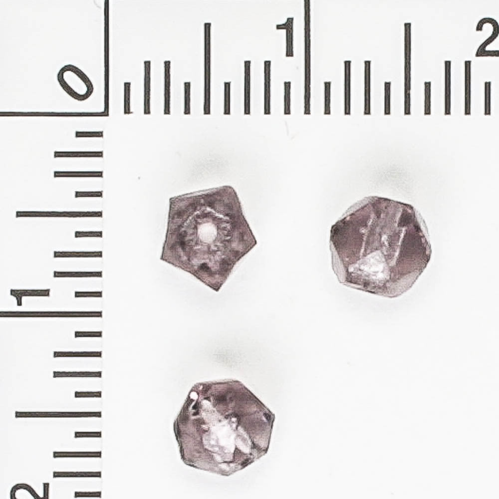 5mm Cut Glass Purple - 100 beads