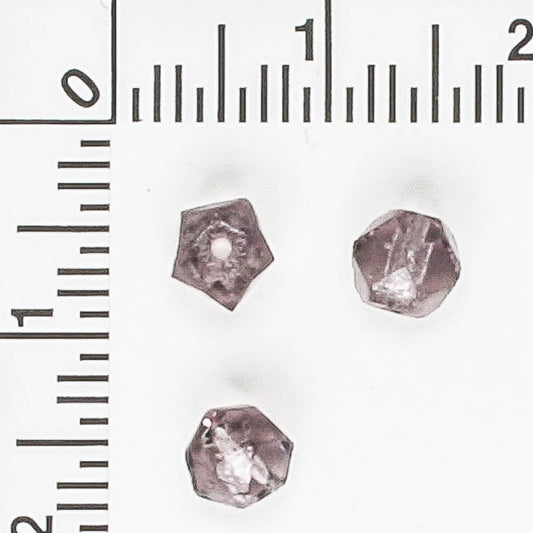 5mm Cut Glass Purple - 100 beads