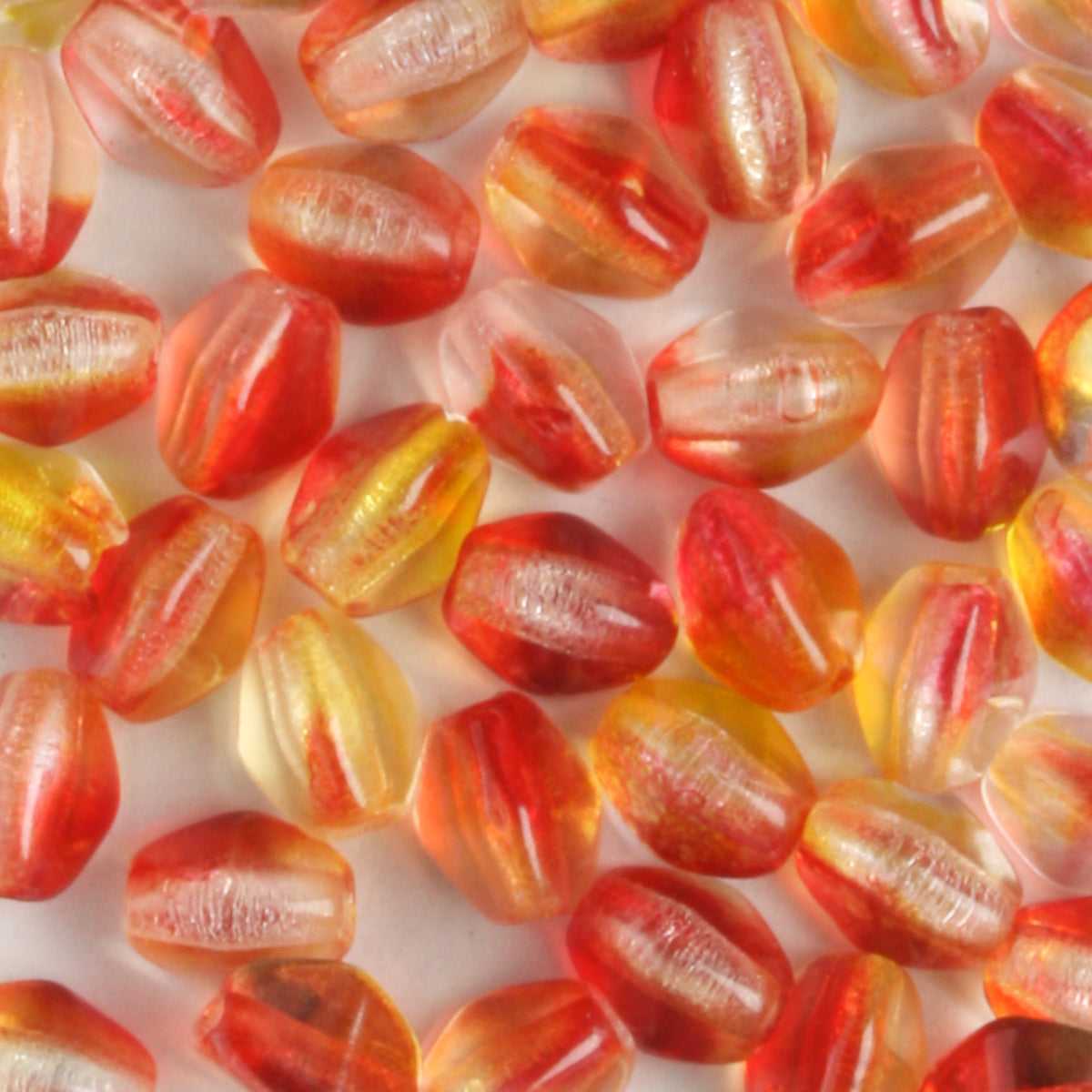 Pinch Bead Fuchsia/Lemon - 100 beads