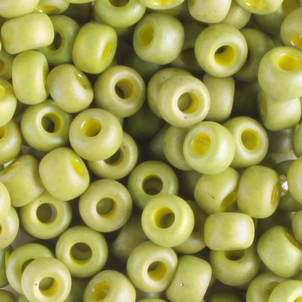 6-4697 Frost Opaque Glaze Rainbow Olive - 10 grams