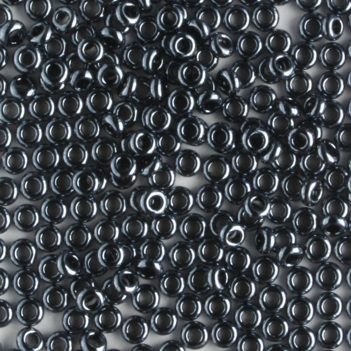 11/0 Demi Round Hematite - 10 grams