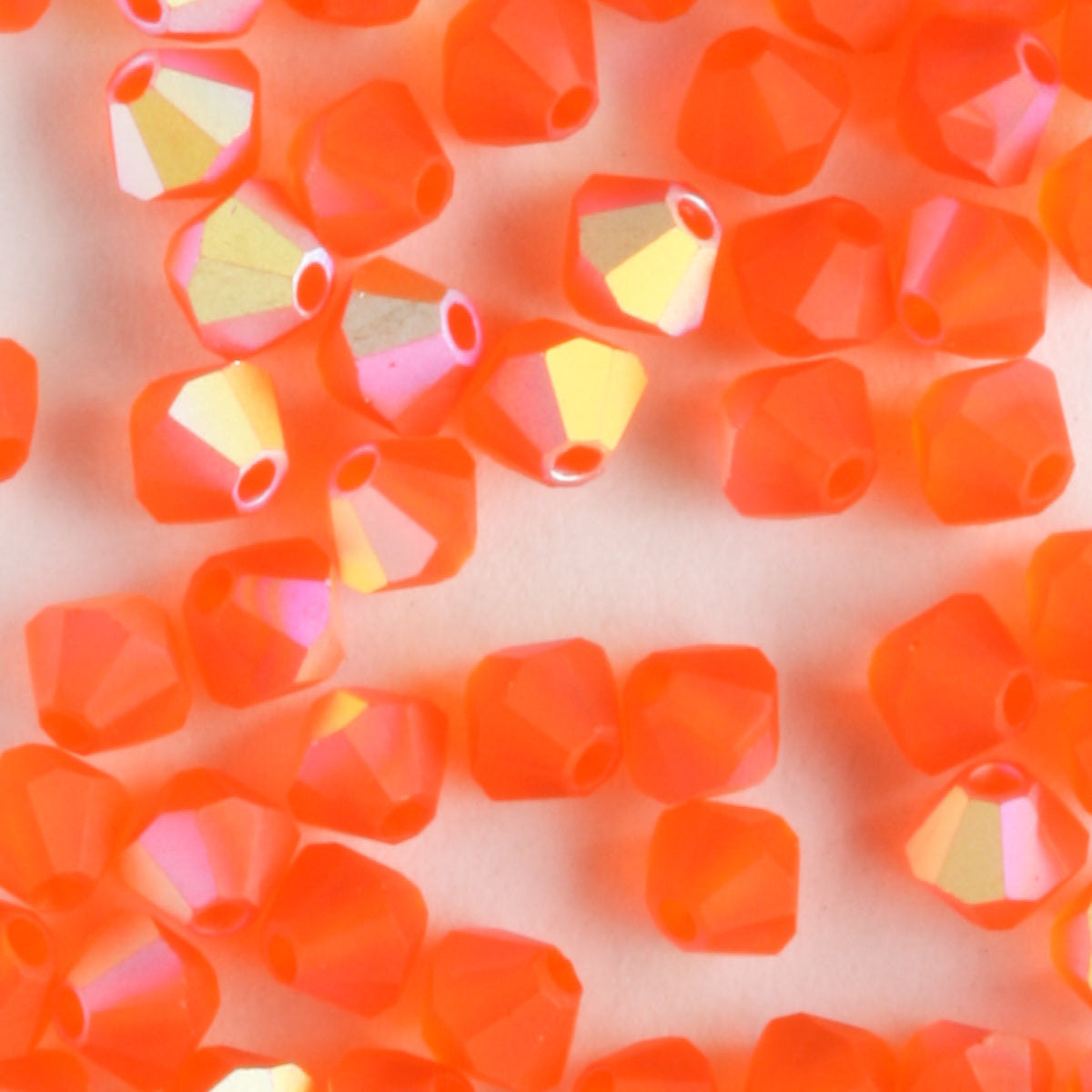 4mm Bicone Hyacinth AB Matte - 48 beads