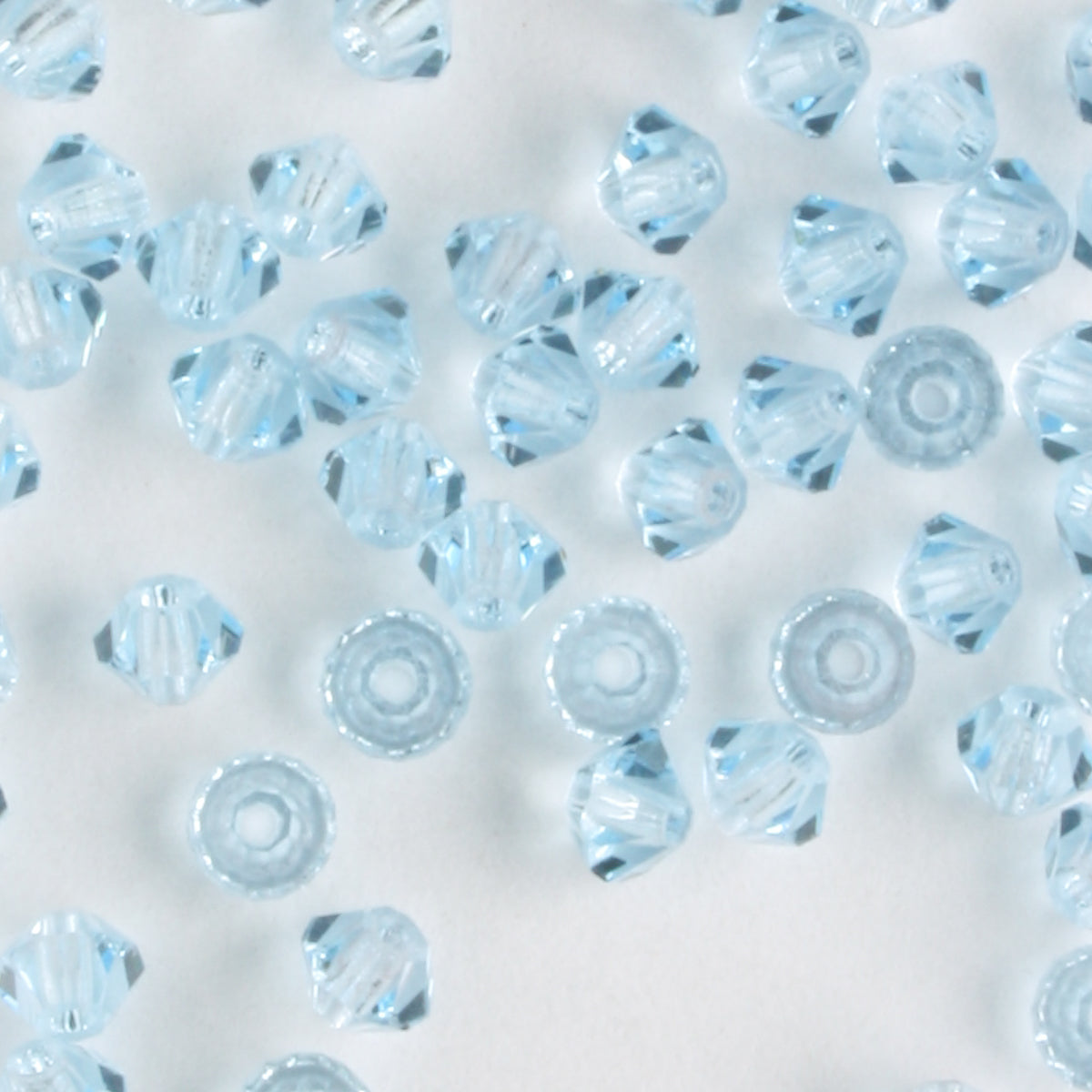 3mm Bicone Aqua - 48 beads