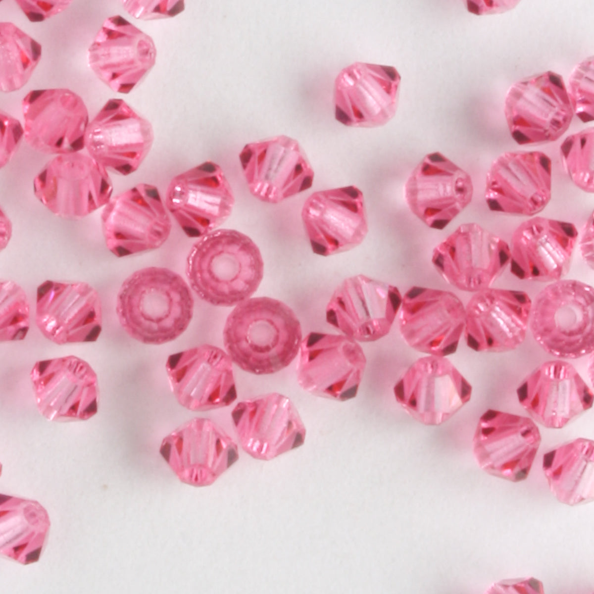 3mm Bicone Rose - 48 beads