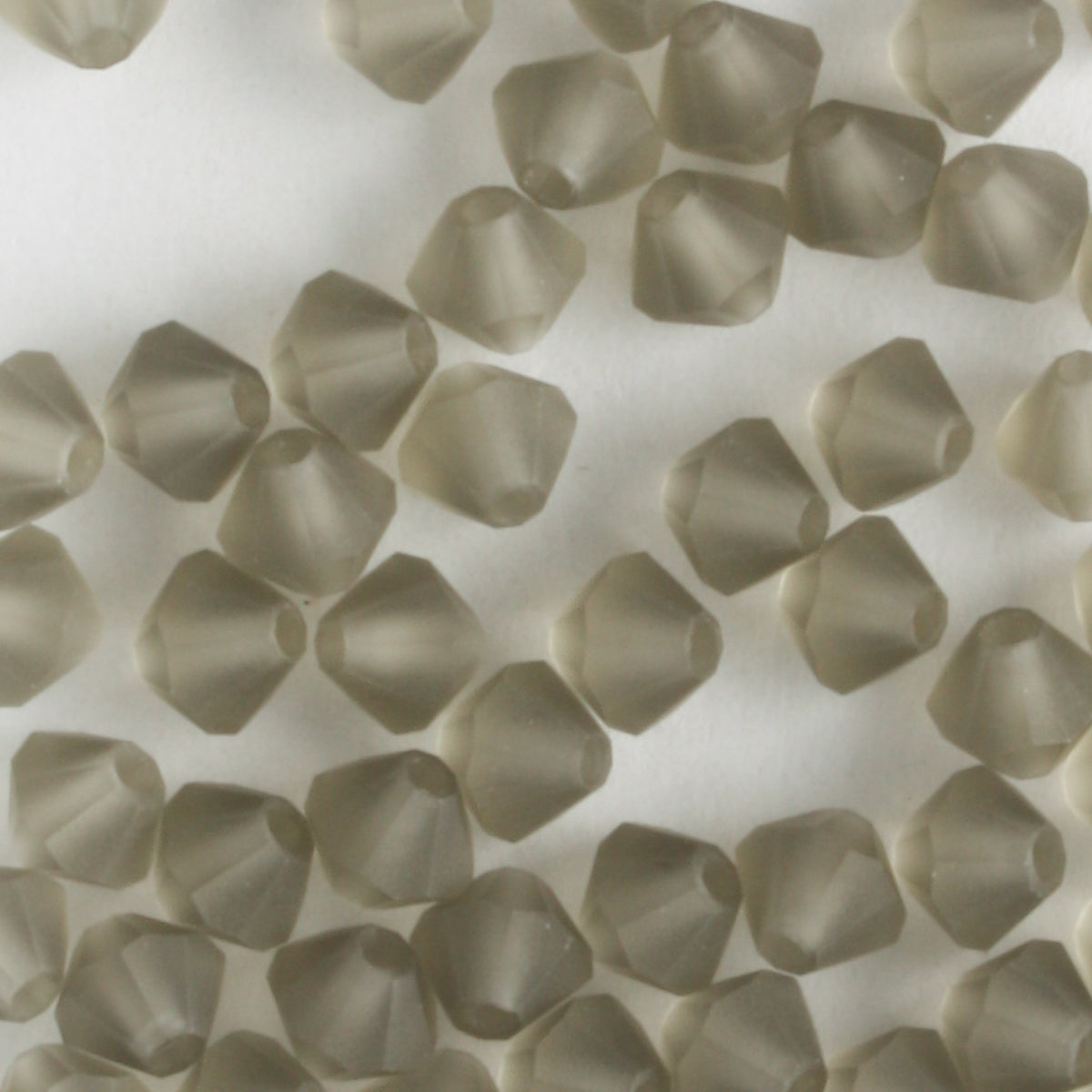 4mm Bicone Black Diamond Matte - 48 beads
