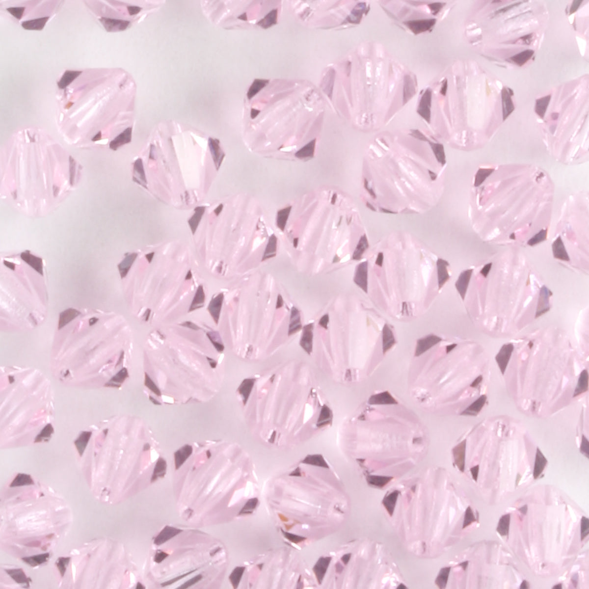 4mm Bicone Pink Sapphire - 48 beads