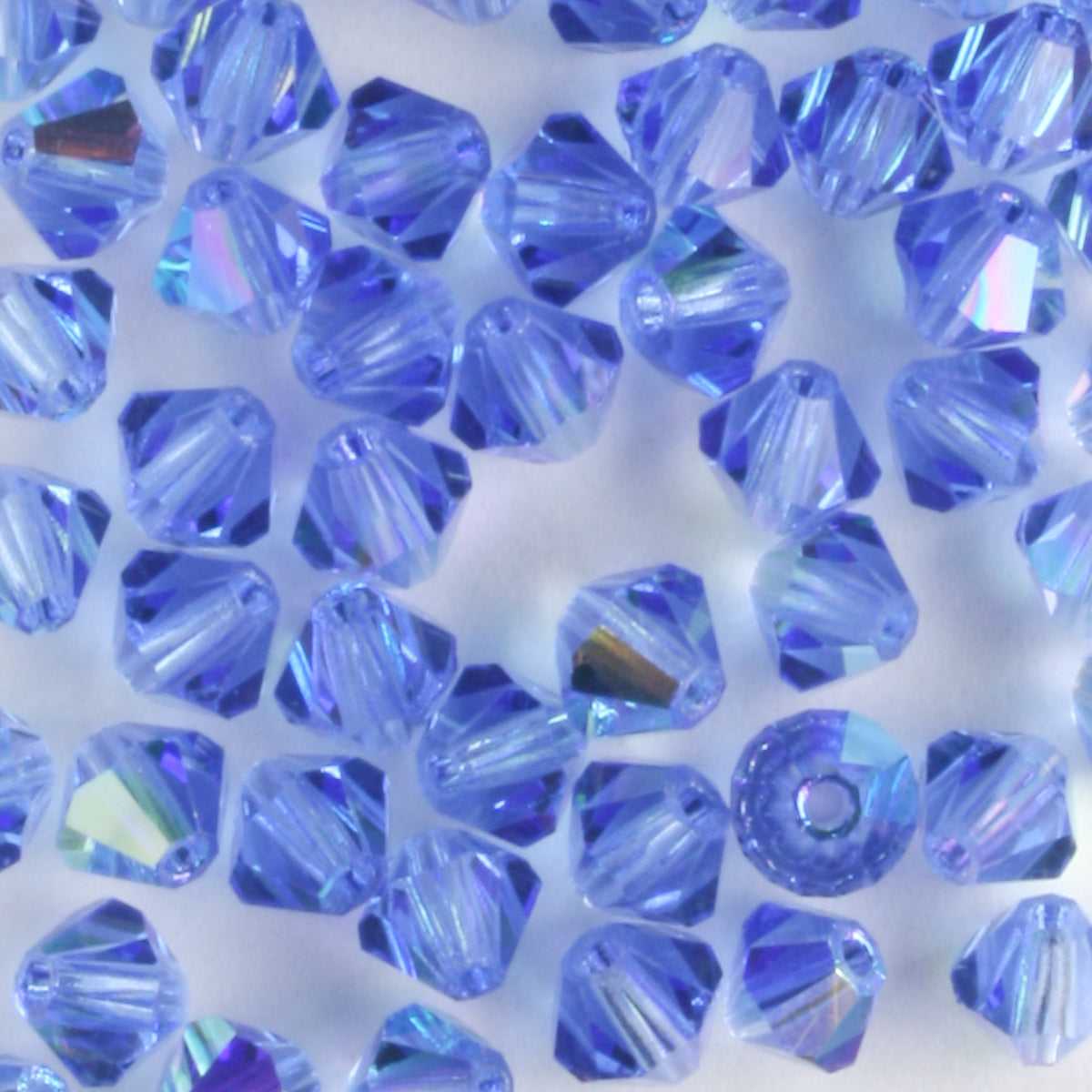 4mm Bicone Sapphire AB - 48 beads