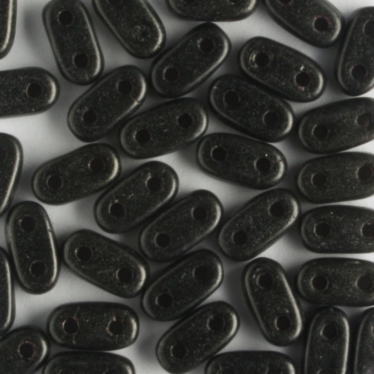 2 Hole Bar Metallic Suede Dark Green - 10 grams