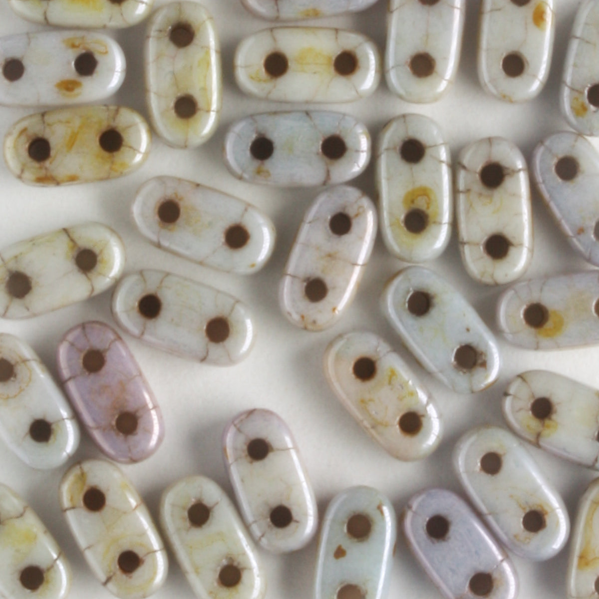 2 Hole Bar Luster Opaque Green - 10 grams