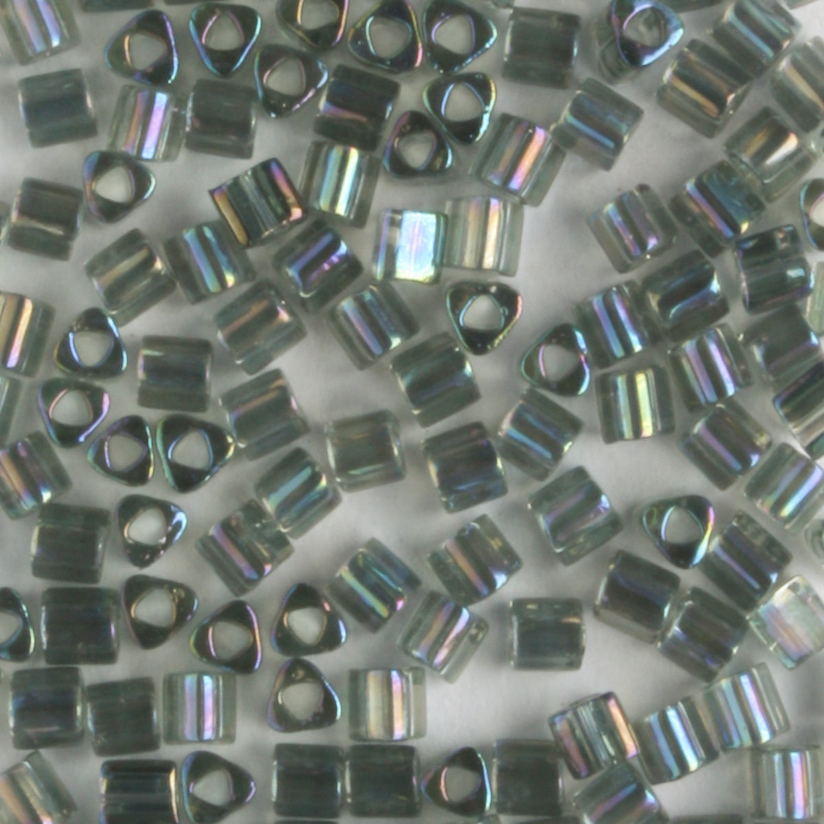 11/0 Triangle Rainbow Gray - 10 grams